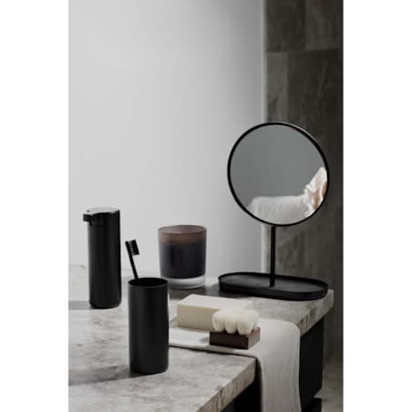 Kubek na szczoteczki MODO - stal, tytan, 12 cm