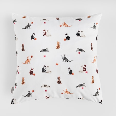 Poszewka z nadrukiem Gattino 45x45 cm z motywem zwierzęcym