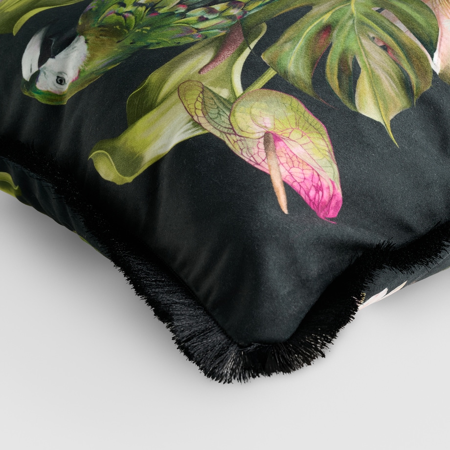 Poszewka z nadrukiem Piroso 45x45 cm z motywem kwiatowym