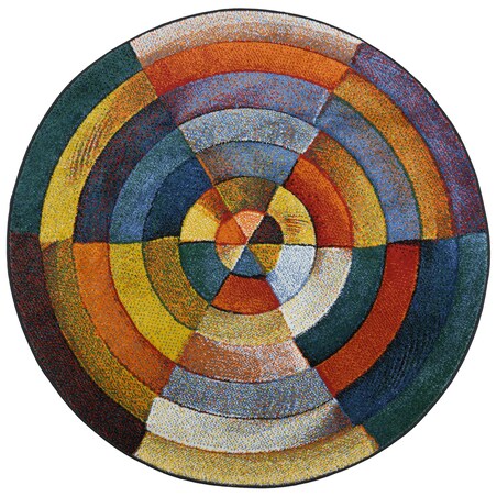 Dywan okrągły Zefir 120 cm e-floor OEKO-TEX geometryczny wielokolorowy