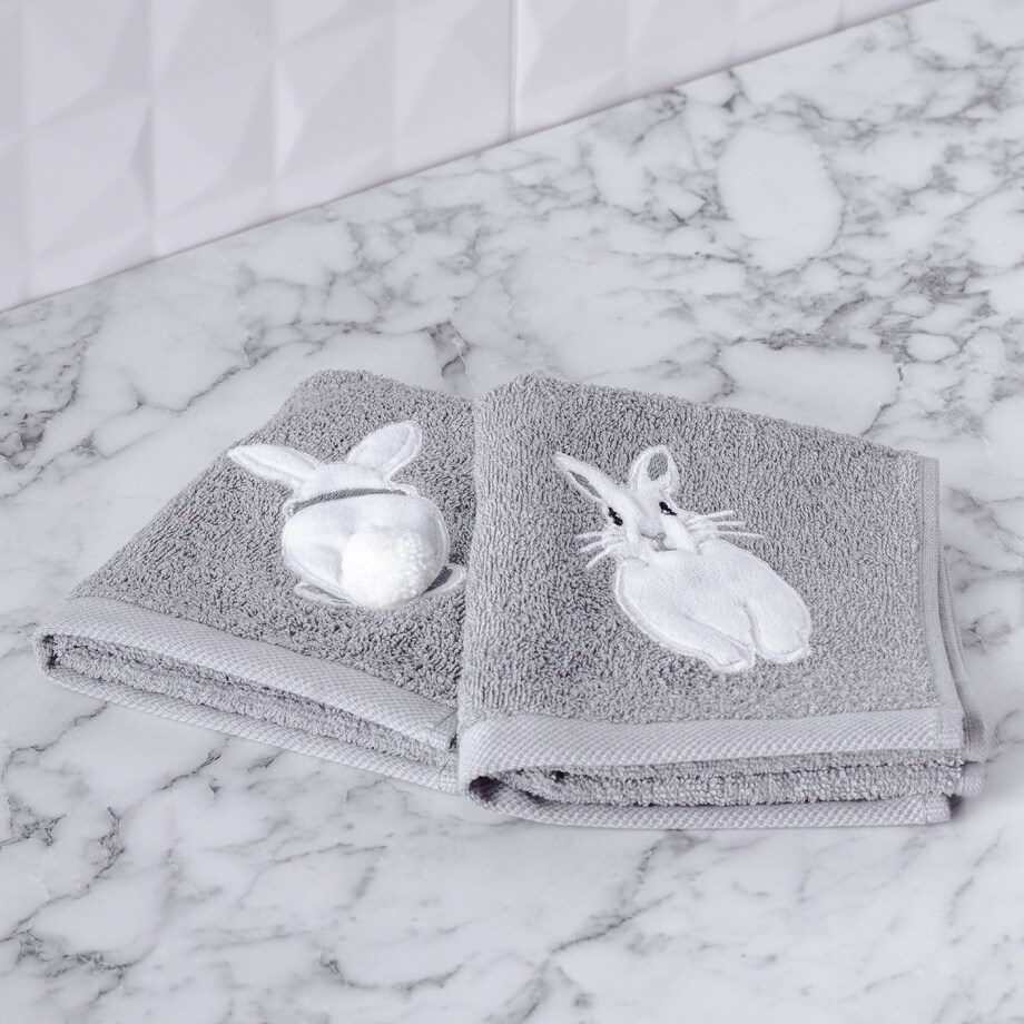 Komplet 2 szt. ręczników do twarzy lub do rąk Bunnylove 30x50 cm