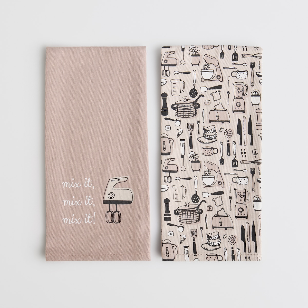 Komplet Ścierek Utensillo 45x65 cm z motywem kulinarnym