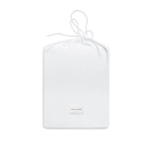 Prześcieradło dzianinowe z gumką białe 200 x 220 cm