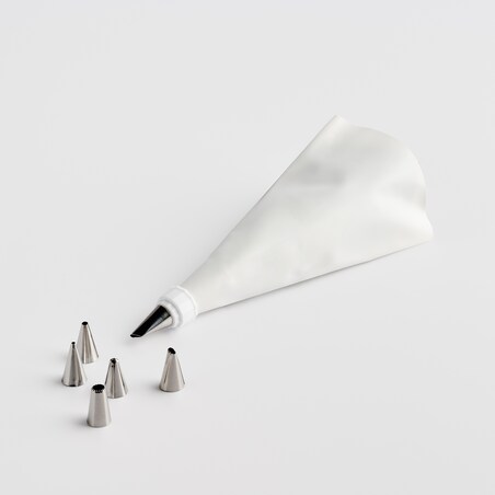 Rękaw cukierniczy z 6 końcówkami Creamy
