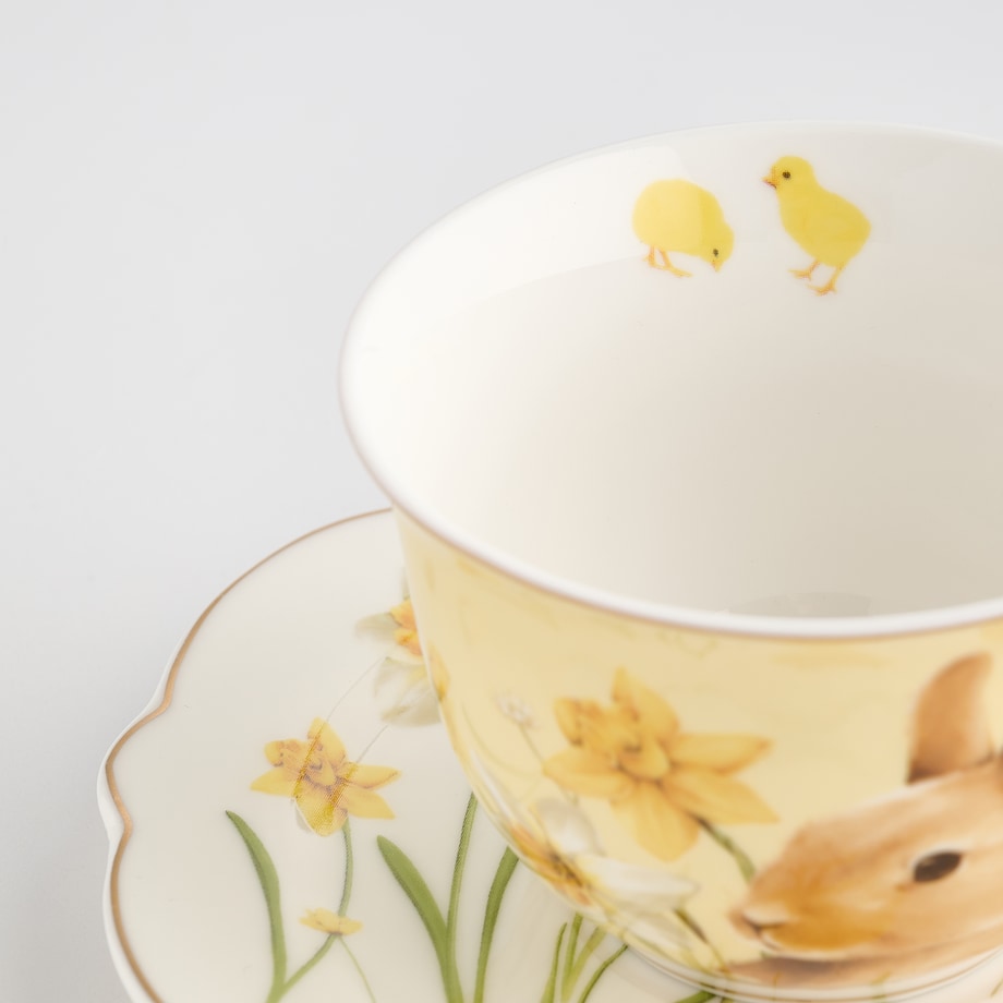 Filiżanka Ze Spodkiem Daffelisbunny z motywem królika