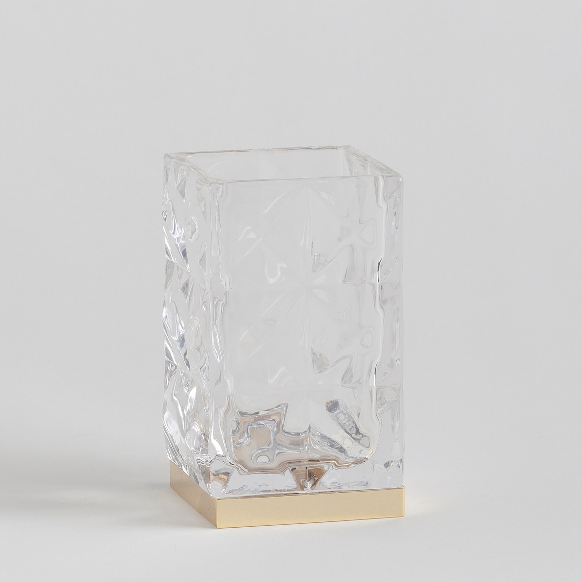 Kubek Łazienkowy ze Żłobionego Szkła Venezio