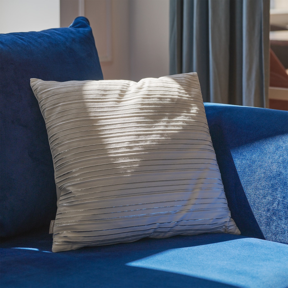 Poszewka Welwetowa Calama 45x45 cm w paski