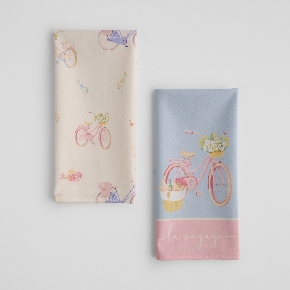 Komplet Ścierek Veloni 45x65 cm z motywem kwiatowym