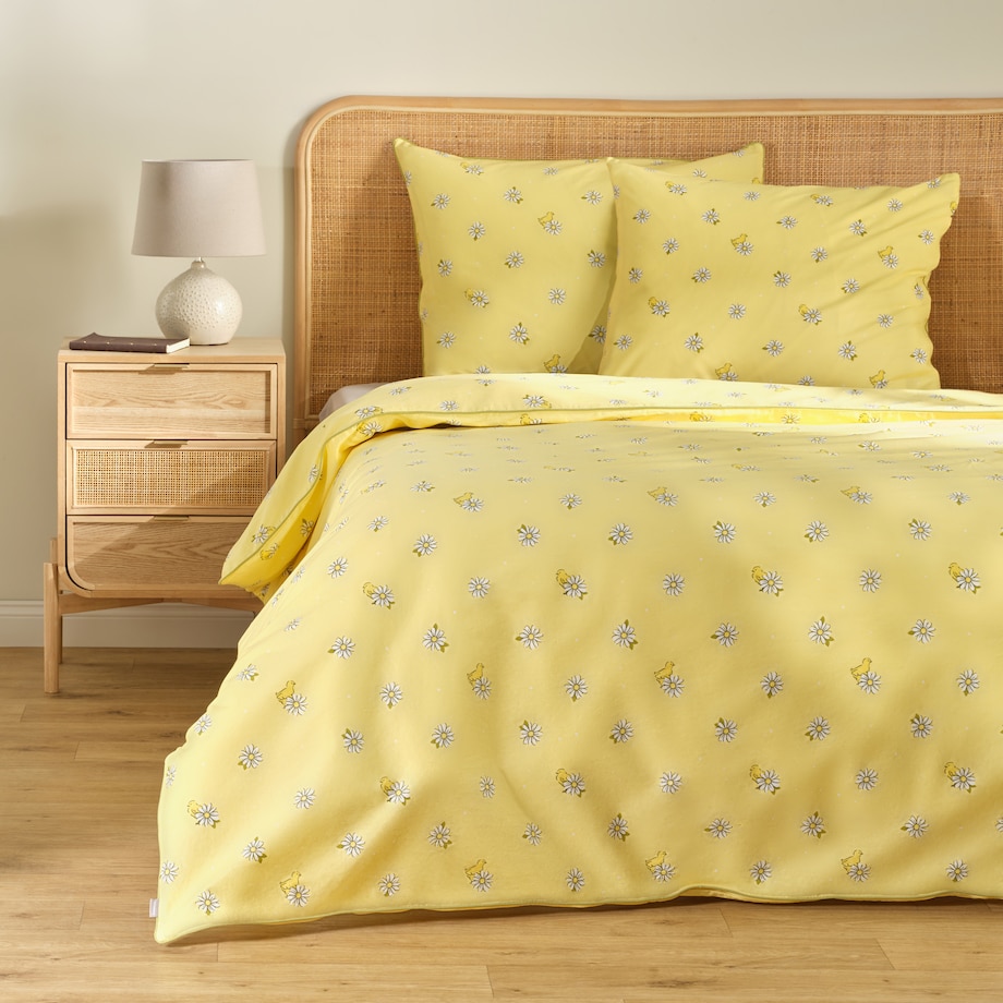 Pościel bawełniana z lamówką Diloso 160x200 cm z motywem kwiatowym