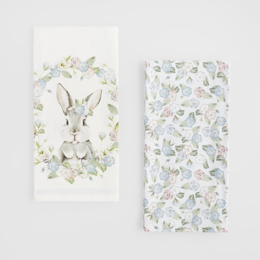Komplet Ścierek Pansilo 45x65 cm z motywem królika
