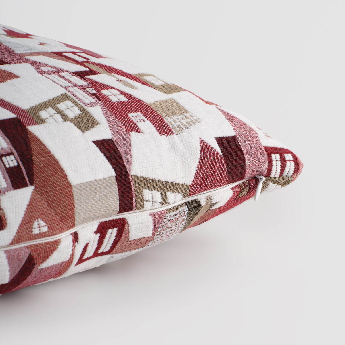 Poszewka Żakardowa Tromoso 45x45 cm z motywem domku