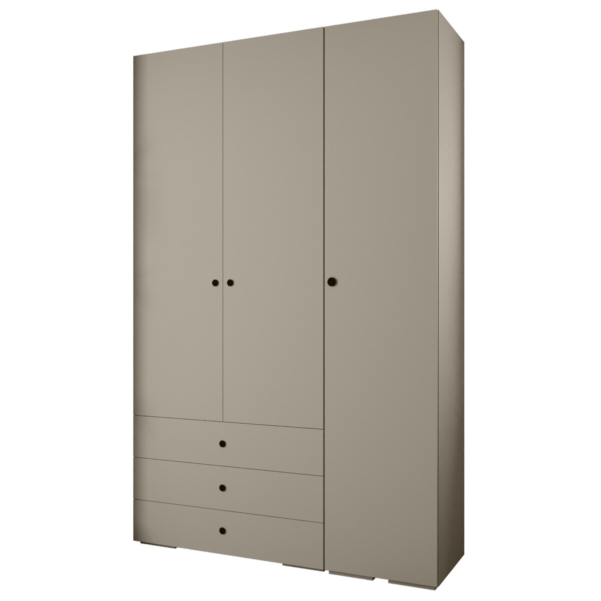 Garderoba wysoka do przedpokoju INOVA 2 Z17 kaszmir+czarny