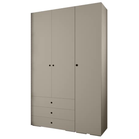 Garderoba wysoka do przedpokoju INOVA 2 Z17 kaszmir+czarny