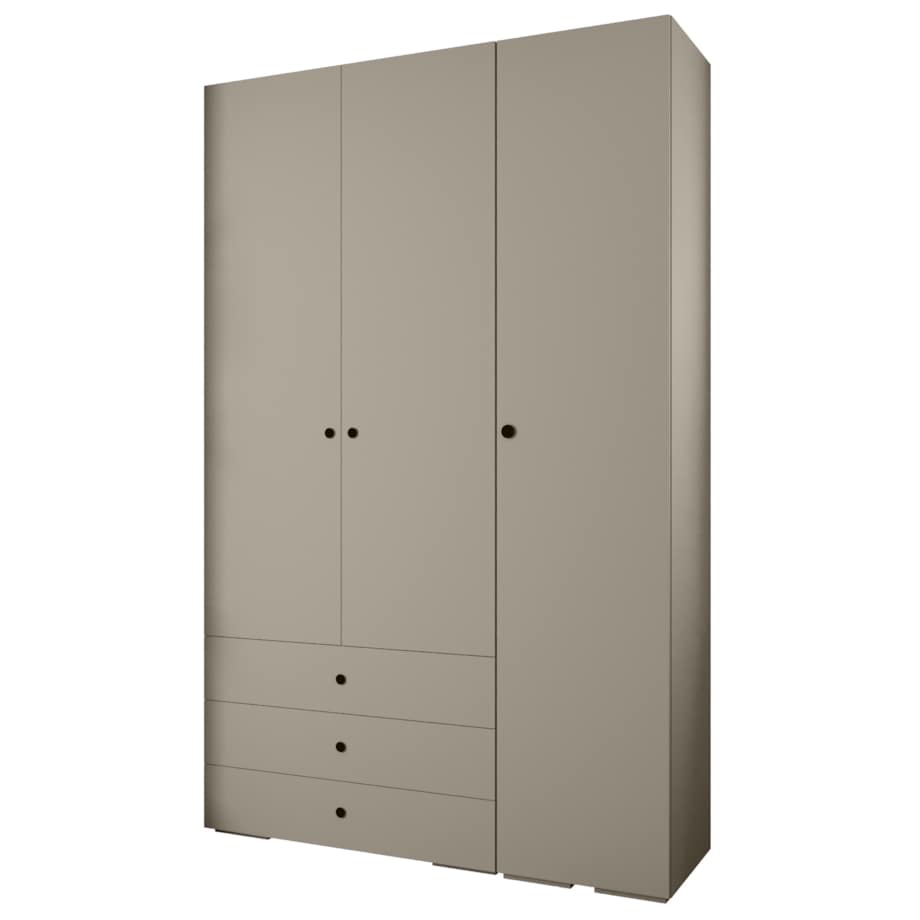 Garderoba wysoka do przedpokoju INOVA 2 Z17 kaszmir+czarny