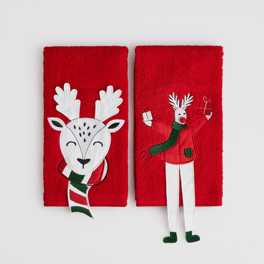 Ręcznik Kuchenny Olinerini 37x50 cm z motywem renifera