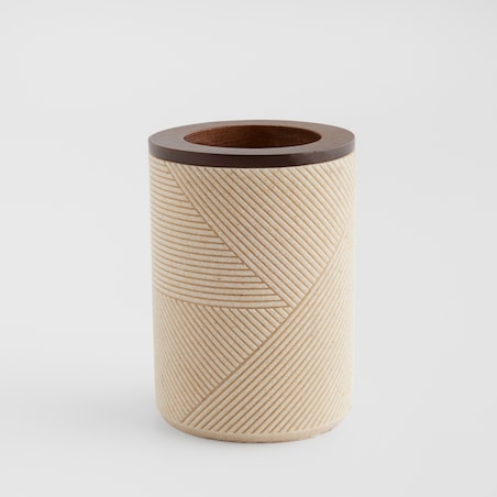 Kubek Łazienkowy Ravanna z motywem geometrycznym