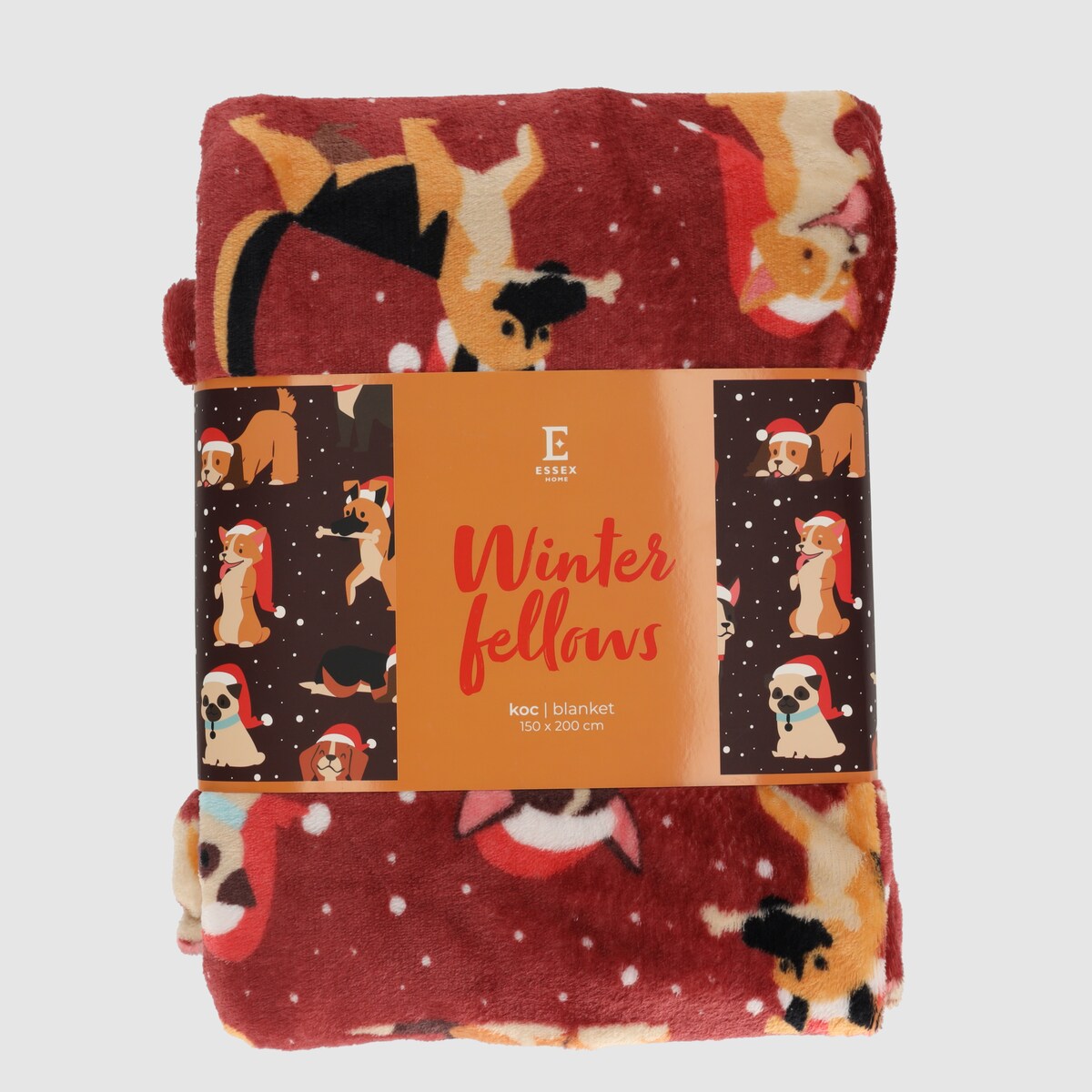 Drukowany koc Winter Fellows 150x200 cm