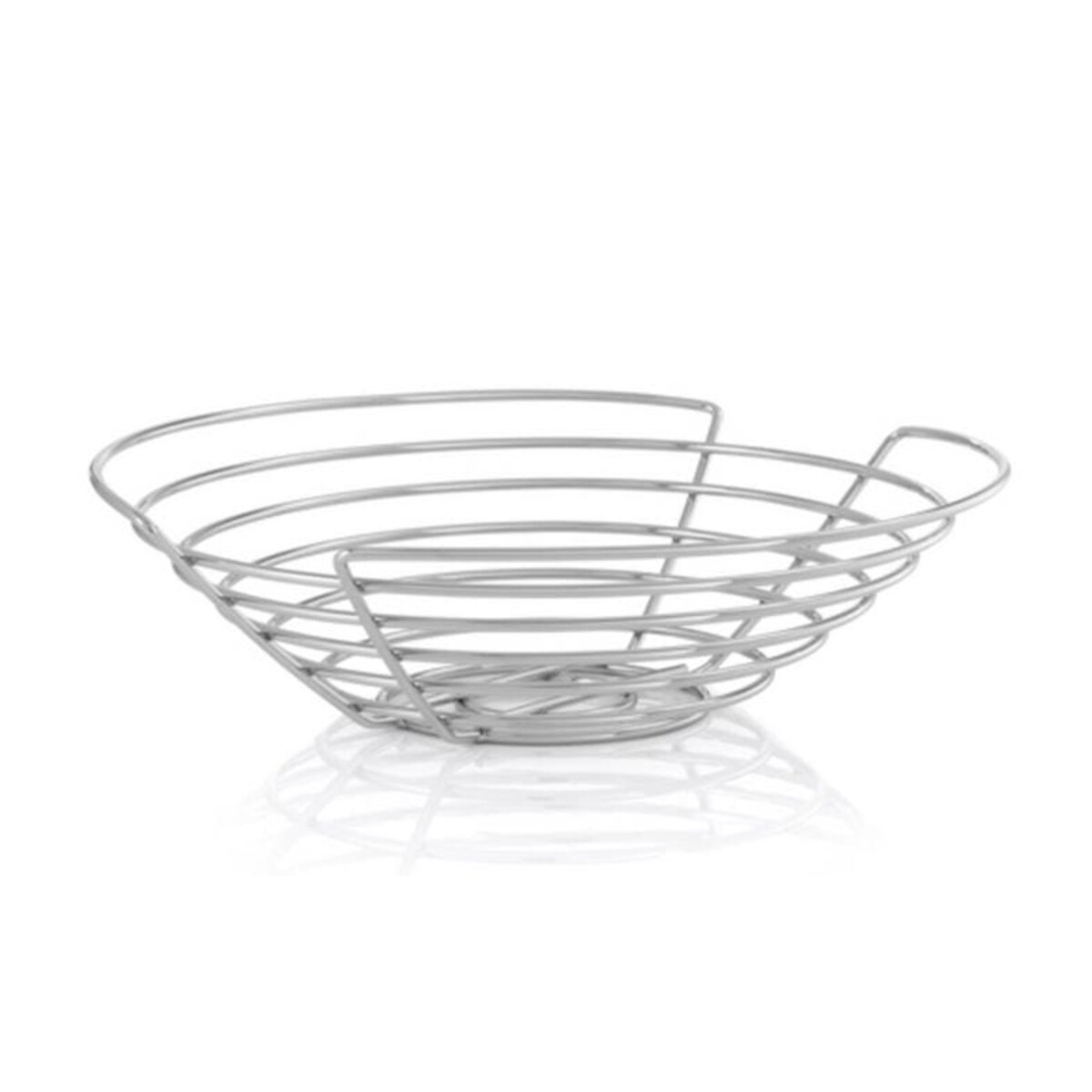 Koszyk WIRES - stal chromowana, 10x36 cm