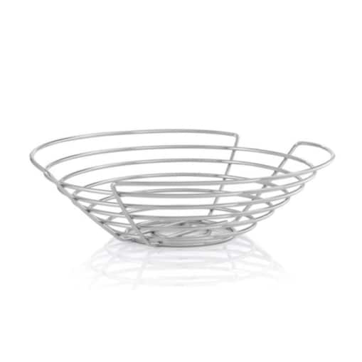 Koszyk WIRES - stal chromowana, 10x36 cm