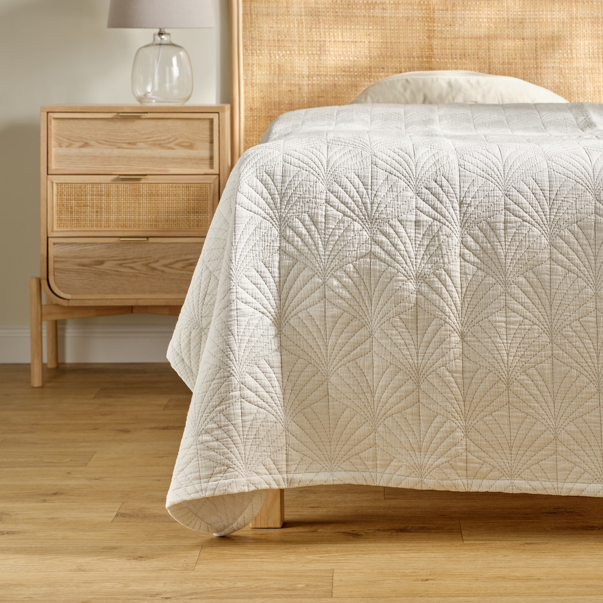 Narzuta Z Bawełną Voltare 200x220 cm z motywem geometrycznym