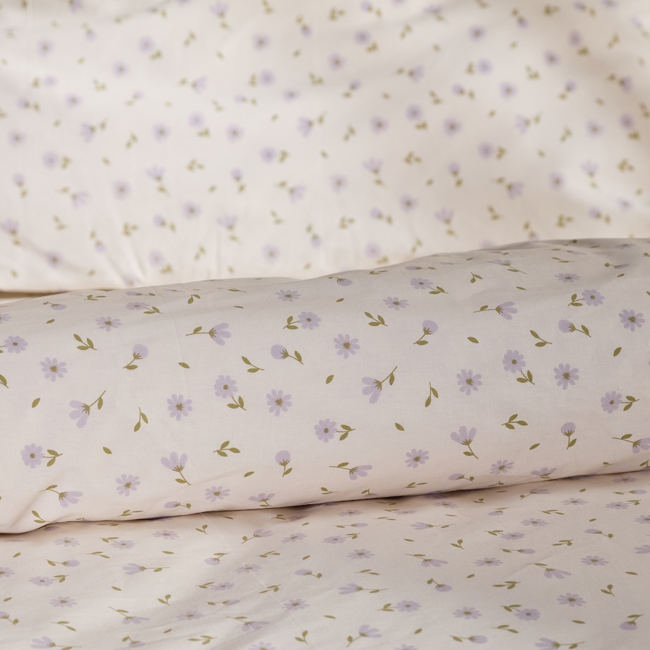 Pościel bawełniana z lamówką Avis 200x220 cm z motywem kwiatowym