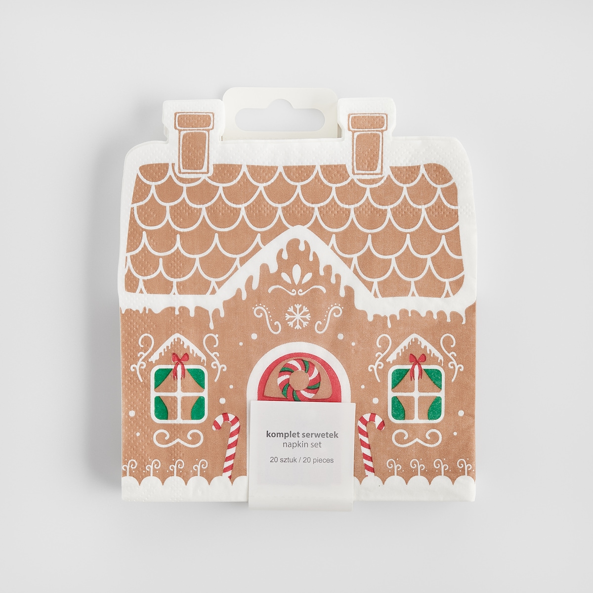 Komplet Serwetek Charm house z motywem piernika