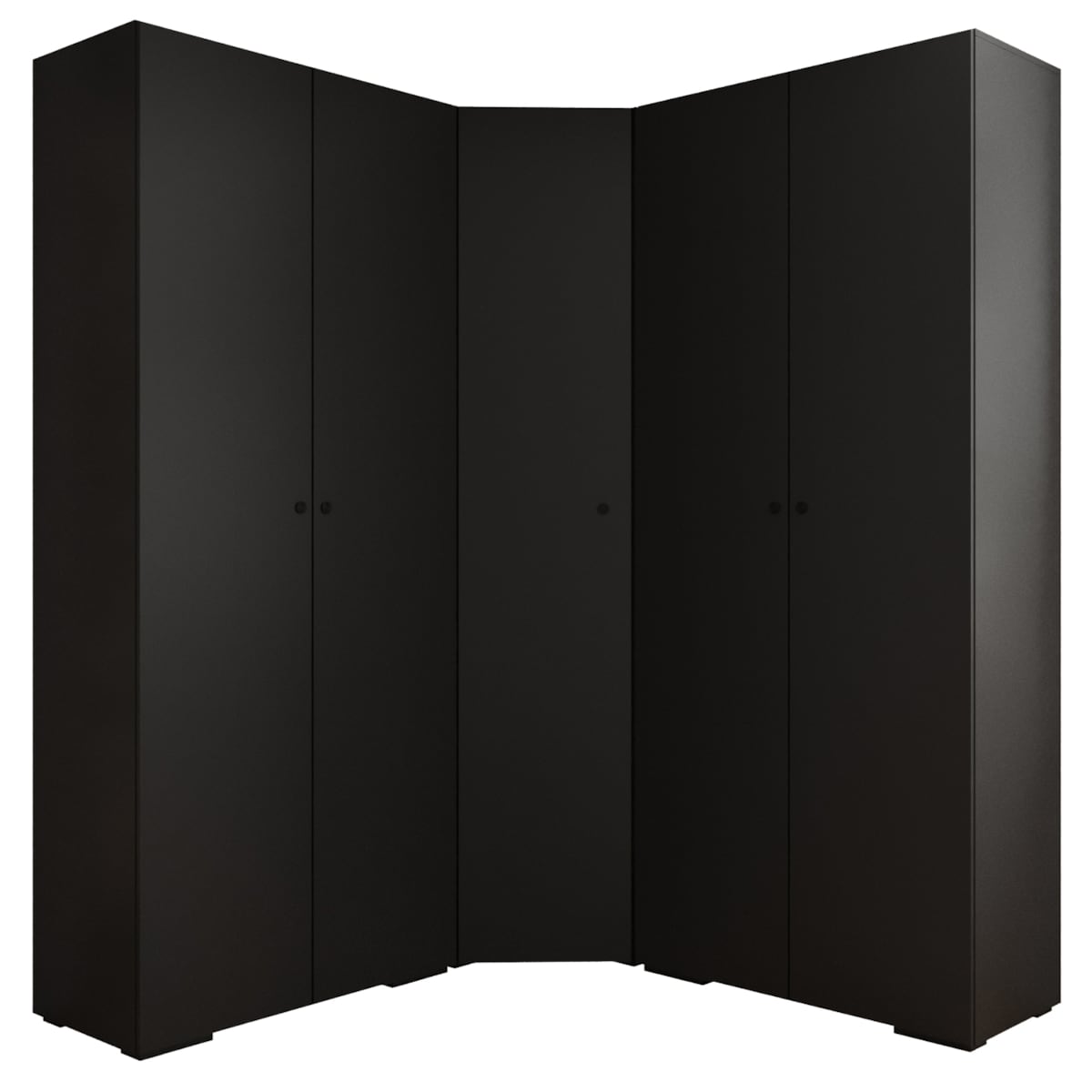 Garderoba wysoka do przedpokoju INOVA 2 Z5 czarny+czarny