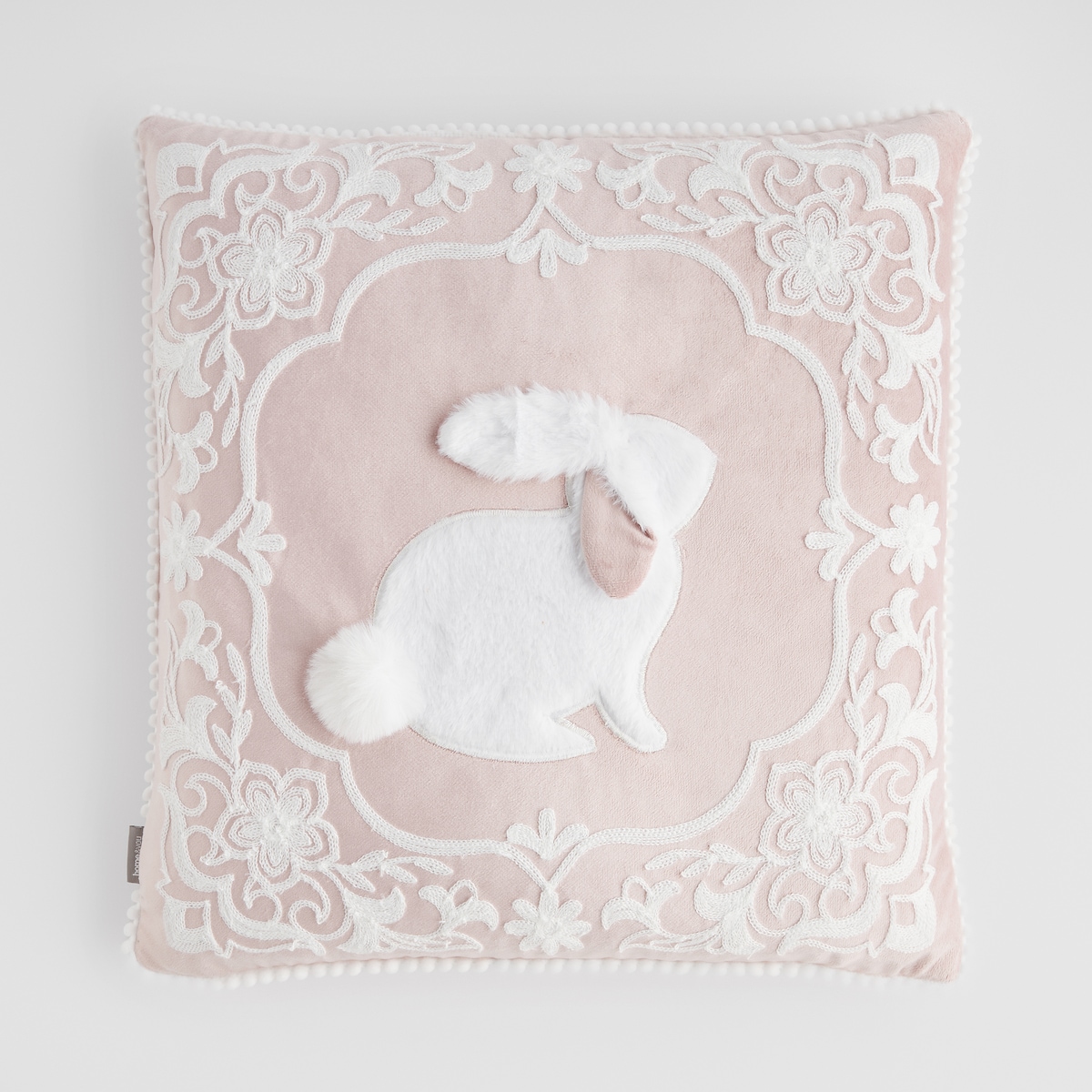 Poszewka Haftowana Blando 45x45 cm z motywem królika