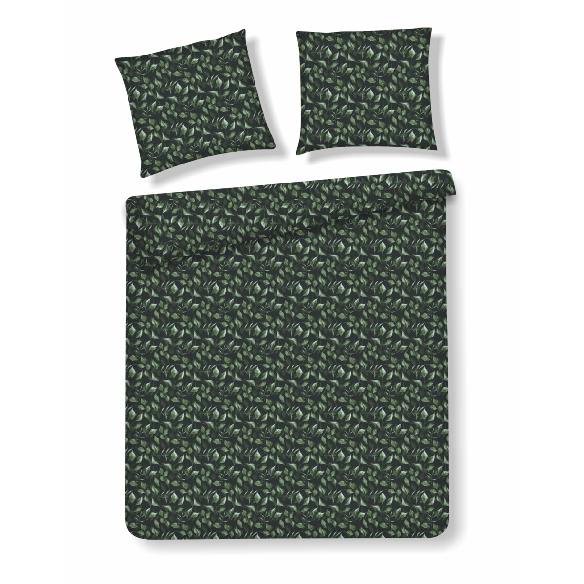 Pościel z bawełny satynowej Tavelia 160x200 cm z motywem liściastym