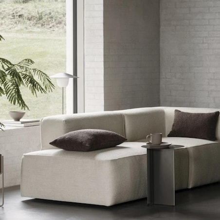 Stolik ORU, 47 cm, burned metal