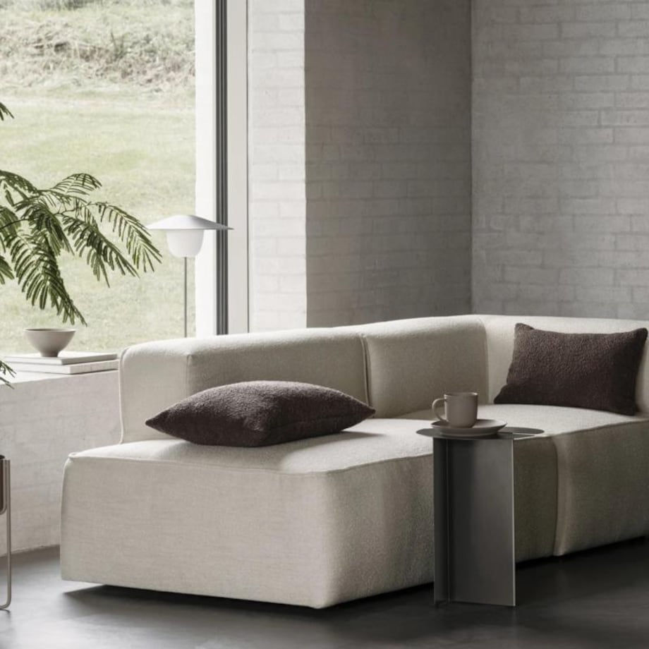 Stolik ORU, 47 cm, burned metal