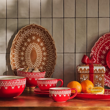 Pojemnik Gingerbox z motywem śnieżynki