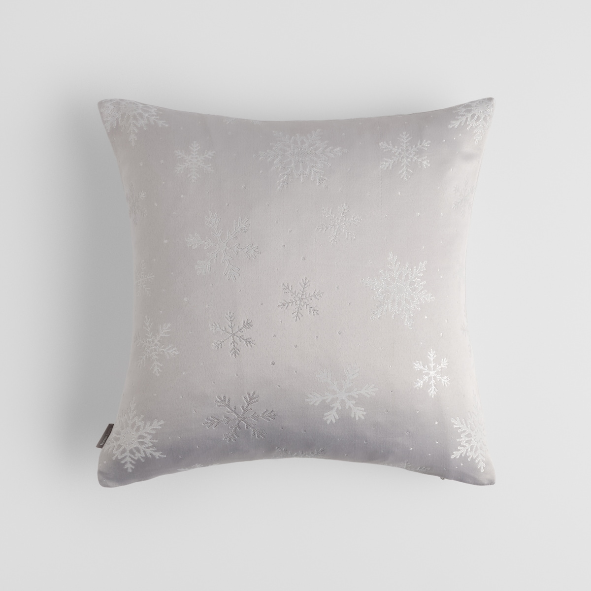Poszewka Żakardowa Preciosita 45x45 cm z motywem śnieżynki