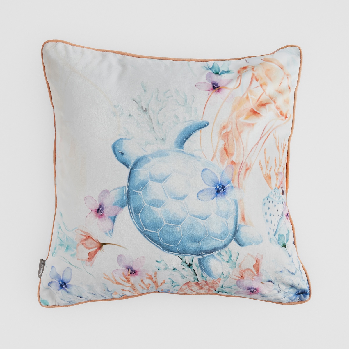 Poszewka z nadrukiem Coralia 45x45 cm z motywem zwierzęcym
