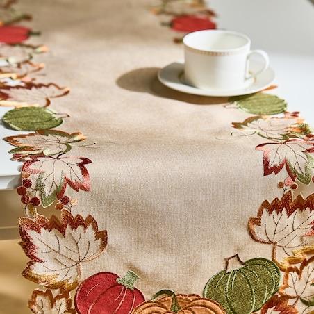Bieżnik Haftowany Spice latte 38x174 cm