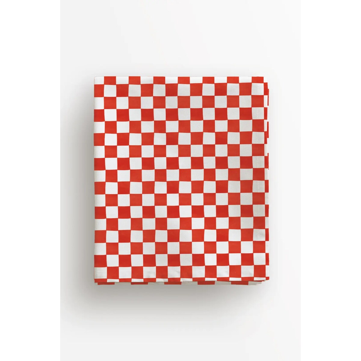 Obrus świąteczny - czerwona krata - 100x100