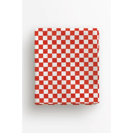 Obrus świąteczny - czerwona krata - 100x100