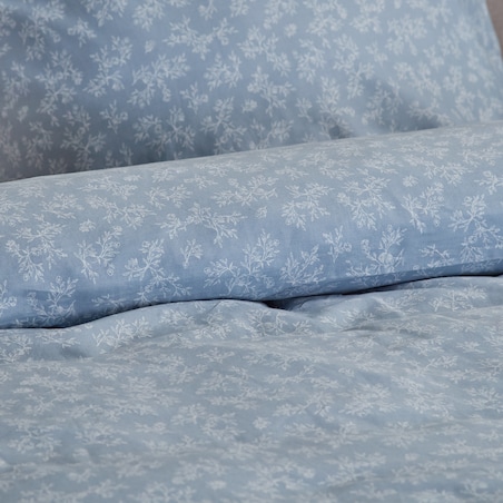 Pościel z bawełny satynowej Rosmarin 200x220 cm z motywem roślinnym