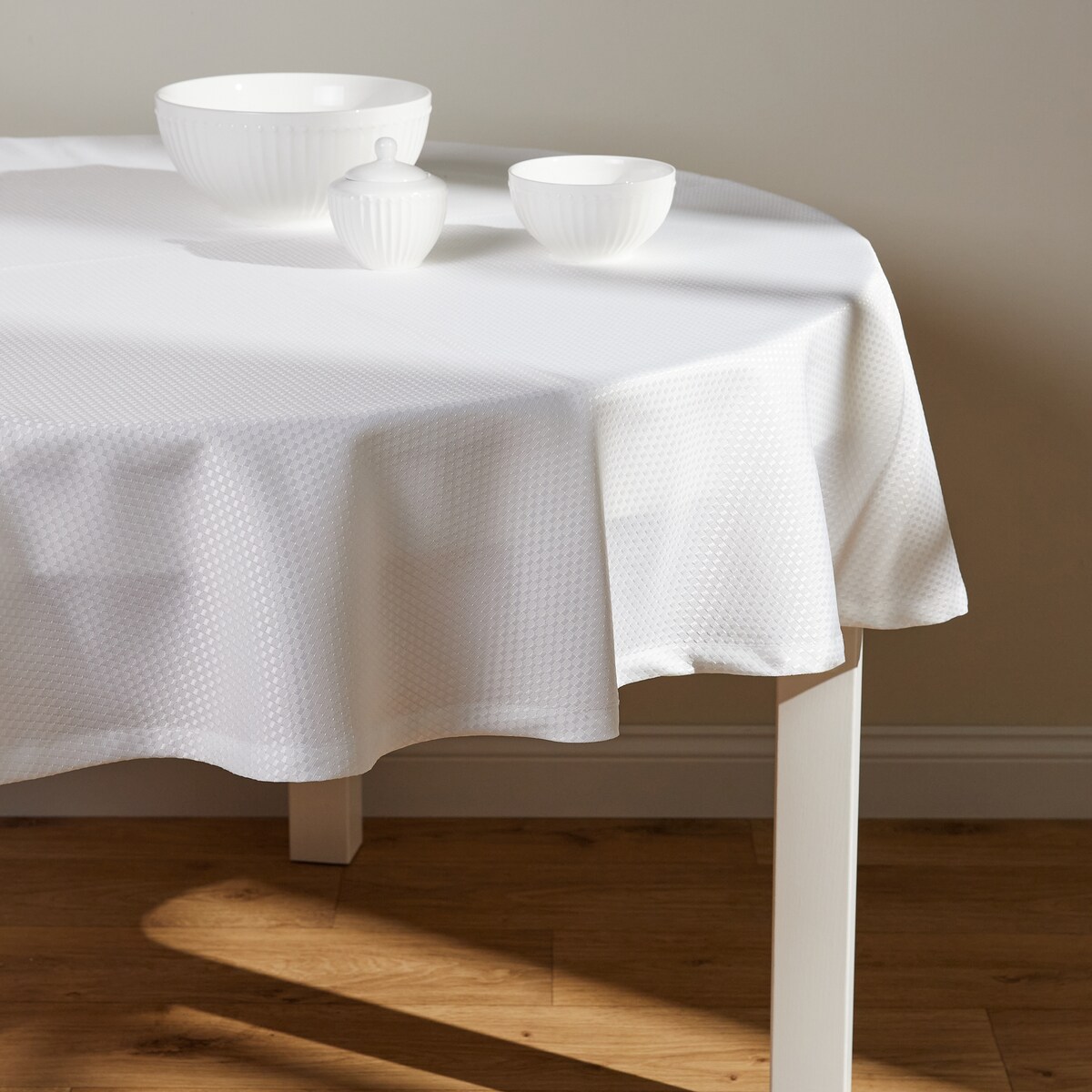 Obrus okrągły Arpuro ? 160 cm z motywem geometrycznym