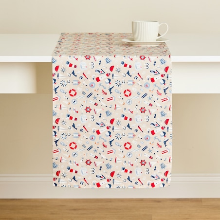 Bieżnik z nadrukiem Pelora 35x140 cm z motywem morskim