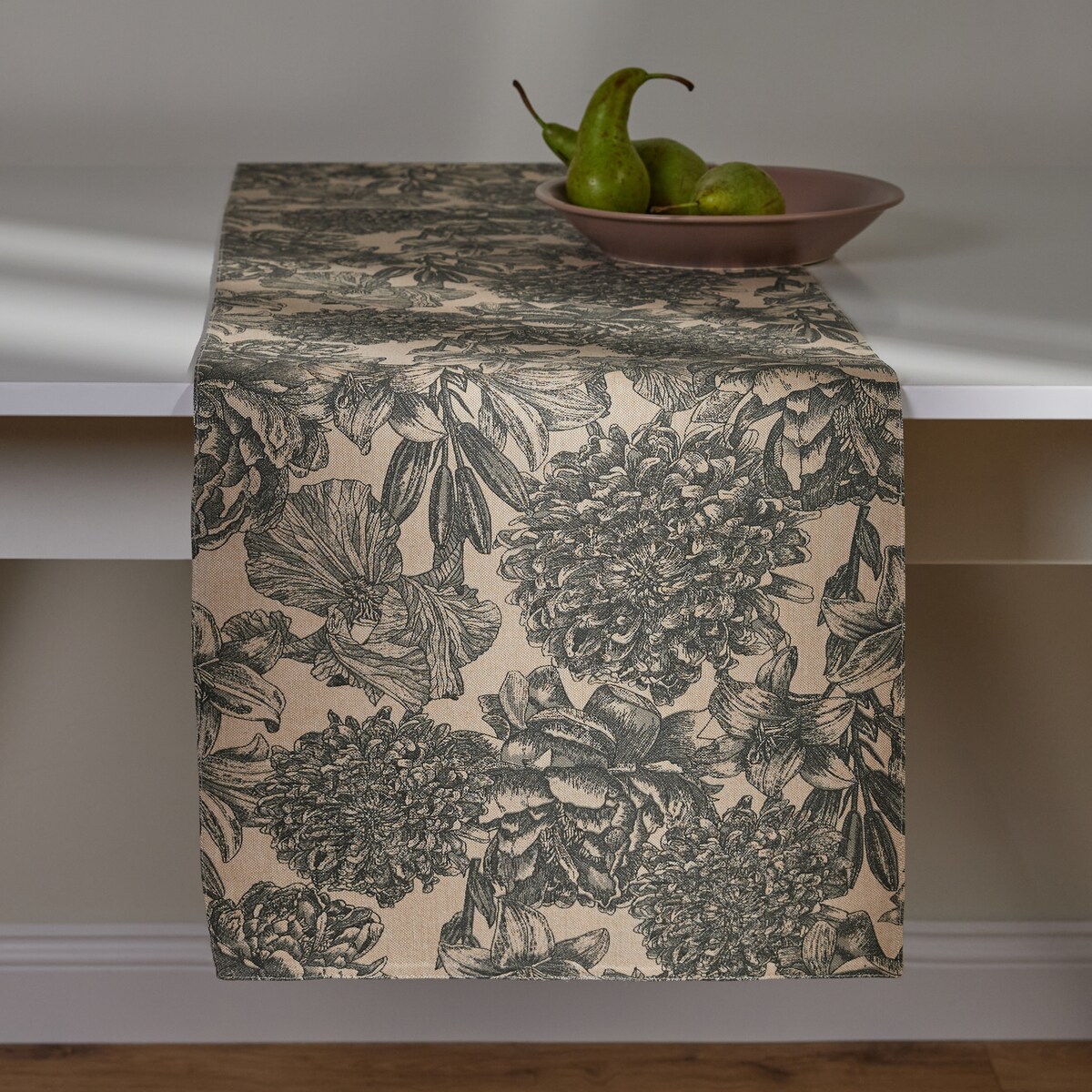 Bieżnik Drukowany Tomilo 35x180 cm z motywem kwiatowym