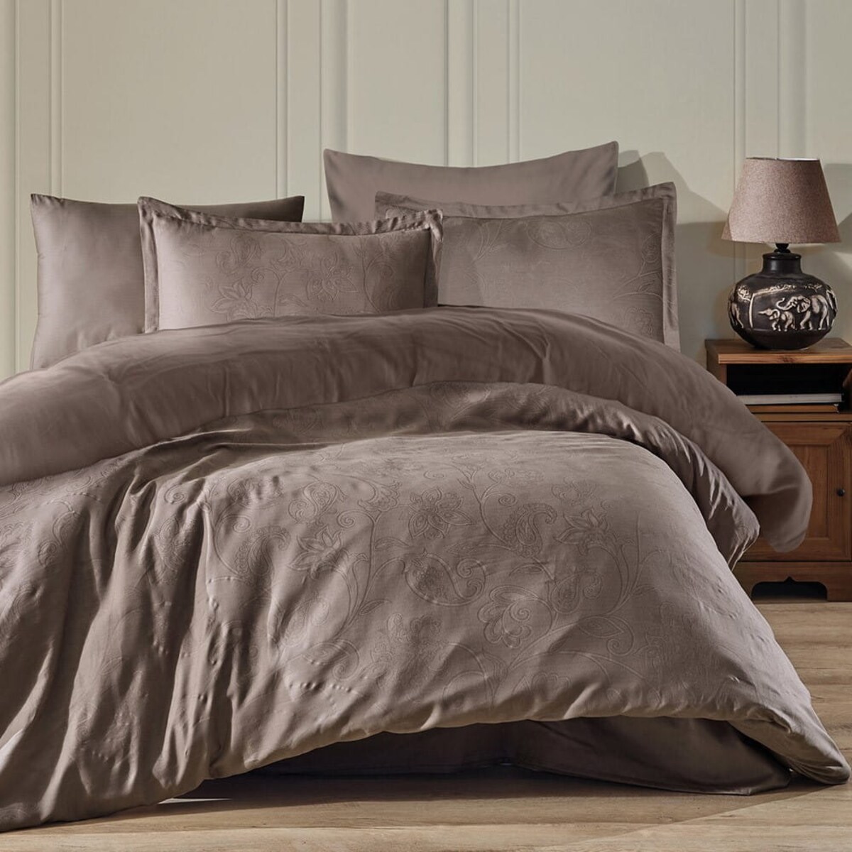 Pościel satyna bawełniana żakardowa 220x200 Jacquard Sadra