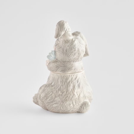 Pojemnik Pasquile z motywem kwiatowym i królika