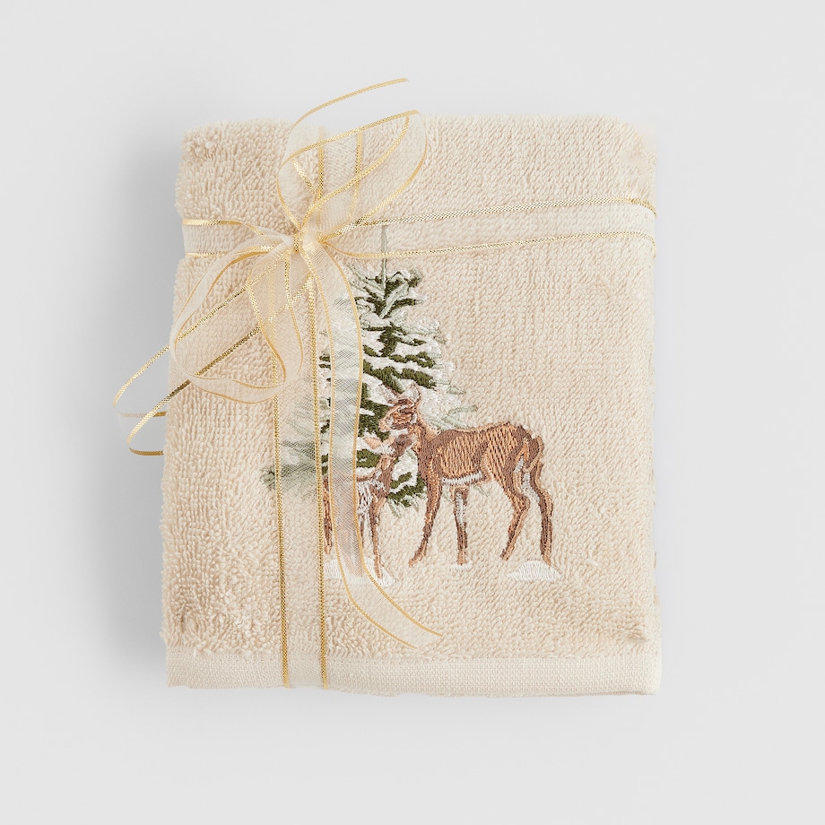 Komplet ręczników dekoracyjnych do twarzy lub rąk 2szt Winterwilde 30x50 cm
