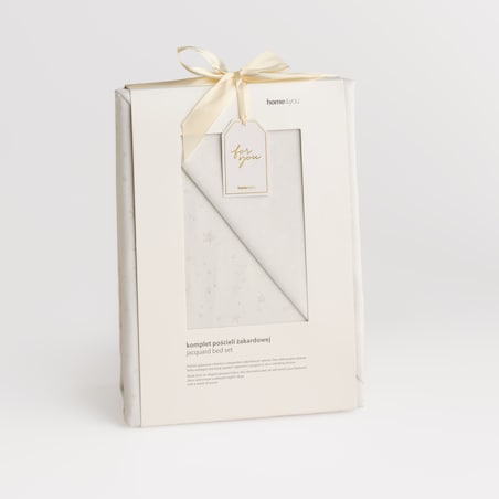 Pościel Żakardowa Noliso 160x200 cm z motywem gwiazdy