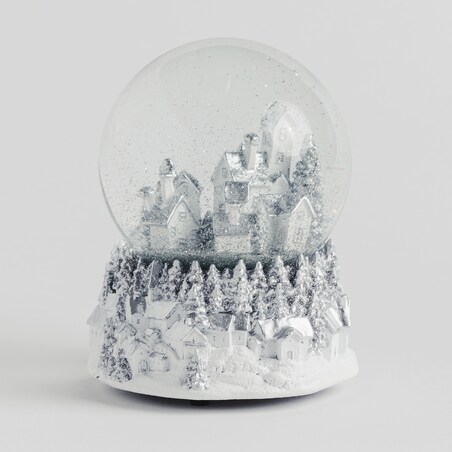 Snowball With Music Box Christmas Village Small 