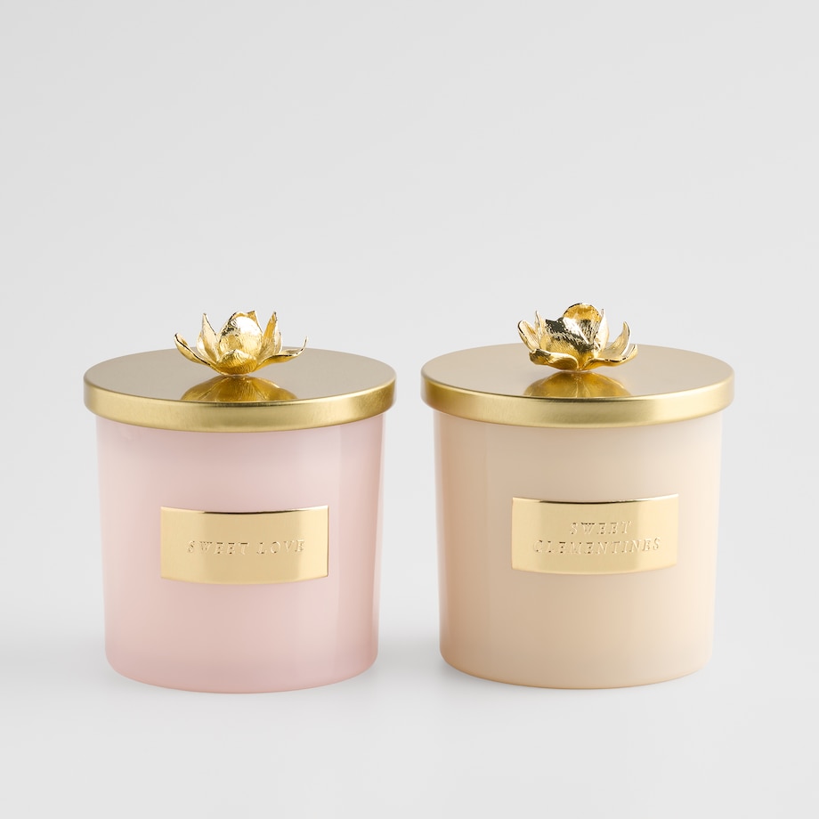 Świeca Zapachowa Fayra z motywem kwiatowym