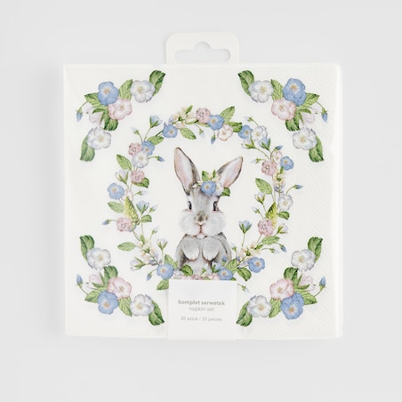 Komplet Serwetek Pansilo z motywem królika