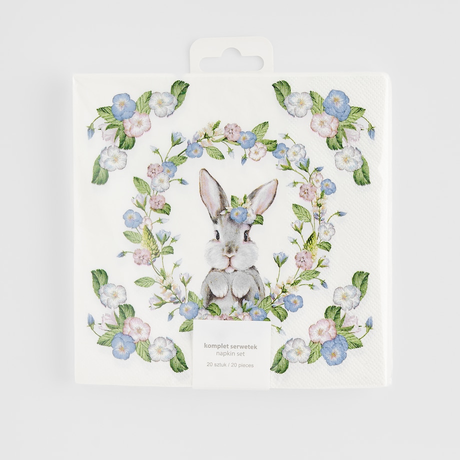 Komplet Serwetek Pansilo z motywem królika