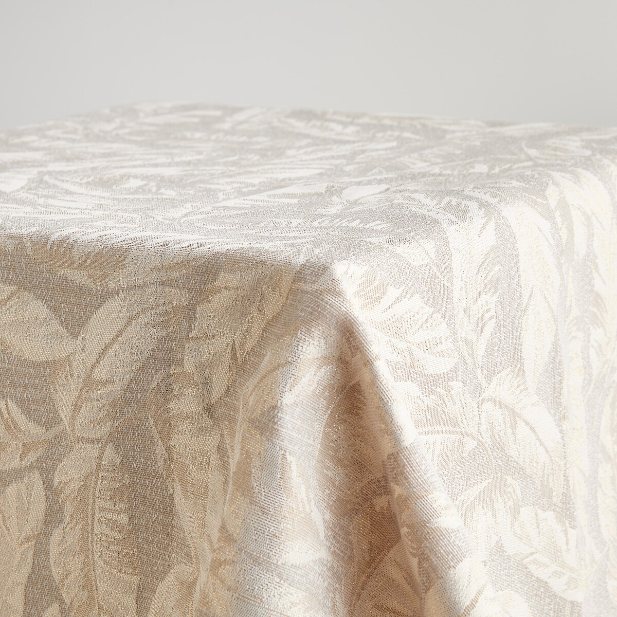 Serweta Żakardowa Sparkleaf 80x80 cm z motywem liściastym